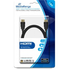 Кабель мультимедийный HDMI to HDMI 1.8m V2.0 Mediarange (MRCS156)