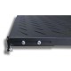 Полка 19" Hypernet 1U глиб. 400мм, в шкафи глибиною 600мм, чорна (U-FS-60-BLACK)