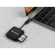 Зчитувач флеш-карт Transcend USB 3.2 Gen 1 Type-C SD/microSD Black (TS-RDC3)