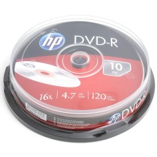 Диск DVD HP DVD-R 4.7GB 16X 10шт (69315/DME00026-3)