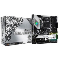 ASRock B550M STEEL LEGEND (AM4/B550, 4*DDR4, 2xPCIex16, HDMI/DP, 6xSATAІІІ, 3xM.2,GLan,7.1ch, mATX)