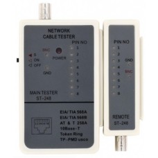 Тестер кабельний RJ-45 + BNC Merlion (ST-248BNC)