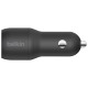 Зарядное устройство Belkin Car Charger 24W Dual USB-A black (CCB001BTBK)