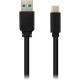 Дата кабель USB 3.0 AM to Type-C 1.0m 3A black Canyon (CNE-USBC4B)