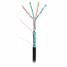 Кабель мережевий Kingda FTP 305м, cat 5e, CU, 4 pairs, 24AWG, PE, outside, black (KDFT8014)