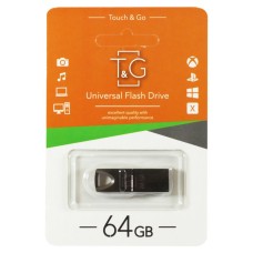 USB флеш накопитель T&G 64GB 117 Metal Series Black USB 2.0 (TG117BK-64G)