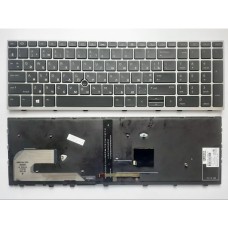 Клавіатура ноутбука HP EliteBook 850/755/ZBook15u G5 черн/серебр/подсв (A46131)