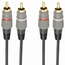 Кабель мультимедийный 2RCA to 2RCA 2.5m Cablexpert (CCAP-202-2.5M)