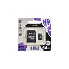 Карта памяти Hi-Rali 64GB microSDXC class 10 UHS-I (HI-64GBSDCL10-01)