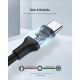 Дата кабель USB 2.0 AM to Type-C 1.0m US287 Black Ugreen (60116)