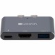 Порт-реплікатор Canyon Docking Station with 3 ports, Thunderbolt 3, Input 100-240V (CNS-TDS01DG)