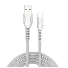 Дата кабель USB 2.0 AM to Type-C 1.0m line-drawing white ColorWay (CW-CBUC029-WH)