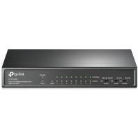 Комутатор TP-Link TL-SF1009P, 9 port 10/100M PoE Switch, 9 10/100M RJ45 ports including 4 PoE ports,