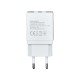 Зарядное устройство Florence 2USB 2A + microUSB cable white (FL-1021-WM)