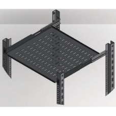 Полка 19" 1U глуб. 450-540мм, RAL 9005 Mirsan (MR.HRM1U45.01)