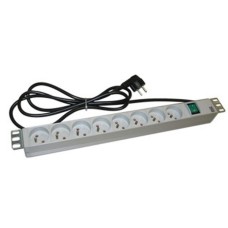 Силовой блок Molex 19" 1U 8хSchuko, с выключателем, кабель 2м. (25.D0150P3)