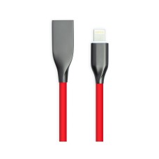 Дата кабель USB 2.0 AM to Lightning 1.0m red PowerPlant (CA911400)