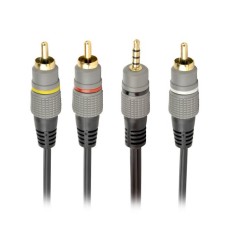 Кабель мультимедийный 3.5 Jack (4pin) to 3RCA 1.5m Cablexpert (CCAP-4P3R-1.5M)