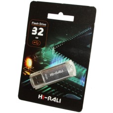 USB флеш накопичувач Hi-Rali 32GB Rocket Series Silver USB 2.0 (HI-32GBVCSL)