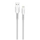 Дата кабель USB 2.0 AM to Lightning 1.0m line-drawing white ColorWay (CW-CBUL027-WH)