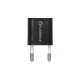 Зарядное устройство Florence 1USB 1A + microUSB cable black (FL-1000-KM) (FL-1000-KM)