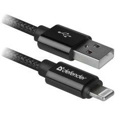 Дата кабель USB 2.0 AM to Lightning 1.0m ACH01-03T PRO Black Defender (87808)