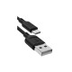 Дата кабель USB 2.0 AM to Type-C 1.2m Fast T-C829 Black T-Phox (T-C829 Black)