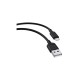 Дата кабель USB 2.0 AM to Type-C 1.2m Fast T-C829 Black T-Phox (T-C829 Black)