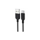 Дата кабель USB 2.0 AM to Type-C 1.2m Fast T-C829 Black T-Phox (T-C829 Black)