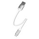 Дата кабель USB 2.0 AM to Micro 5P 0.25m white ColorWay (CW-CBUM-MUM25W)