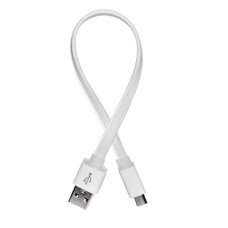 Дата кабель USB 2.0 AM to Micro 5P 0.25m white ColorWay (CW-CBUM-MUM25W)