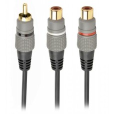 Кабель мультимедийный RCA to 2 RCA 0.2m Cablexpert (CCAP-RCAM2F-0.2M)