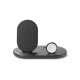 Зарядное устройство Belkin 3-in-1 Wireless Pad/Stand/Apple Watch, black (WIZ001VFBK)