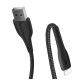 Дата кабель USB 2.0 AM to Lightning 1.0m led black ColorWay (CW-CBUL034-BK)