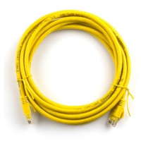 Патч-корд 25м, RJ-45, Cat.5e, CU, медь, желтый Ritar (PCR-CU/25Yw / 04273)