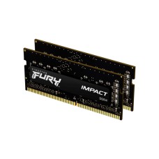 Модуль памяти для ноутбука SoDIMM DDR4 16GB (2x8GB) 3200 MHz Fury Impact Kingston Fury (ex.HyperX) (KF432S20IBK2/16)