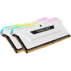 Модуль памяти для компьютера DDR4 16GB (2x8GGB) 3600 MHz Vengeance RGB Pro SL White Corsair (CMH16GX4M2D3600C18W)