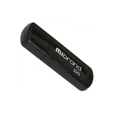 USB флеш накопичувач Mibrand 32GB Grizzly Black USB 2.0 (MI2.0/GR32P3B)