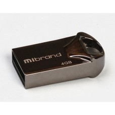 USB флеш накопитель Mibrand 4GB Hawk Black USB 2.0 (MI2.0/HA4M1B)