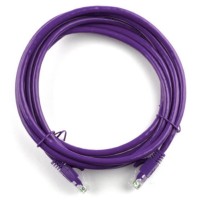 Патч-корд 1м, RJ-45, Cat.5e, CU, медь, фиолетовый Ritar (PCR-CU/1Pe / 04269)