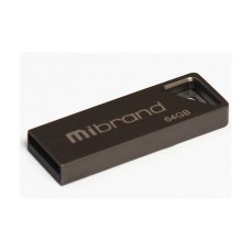 USB флеш накопитель Mibrand 64GB Stingray Grey USB 2.0 (MI2.0/ST64U5G)