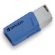 USB флеш накопитель Verbatim 2x32GB Store 'n' Click Red/Blue USB 3.2 (49308)