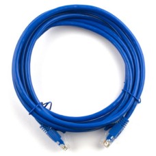 Патч-корд 10м, RJ-45, Cat.5e, CU, мідь, синій Ritar (PCR-CU/10Be / 09800)