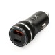 Зарядное устройство Vinga QC3.0 + PD Quick Car Charger aluminium 36W Max black (VCCQPAC)