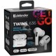 Навушники Defender Twins 636 TWS Pro Bluetooth White (63636)