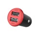 Зарядное устройство ColorWay 2USB AUTO ID 3.4A (17W) red/black (CW-CHA026-BK)