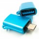 Переходник OTG USB - Micro-USB blue Dengos (ADP-020)