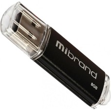 USB флеш накопитель Mibrand 8GB Cougar Black USB 2.0 (MI2.0/CU8P1B)