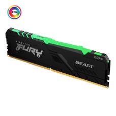 Модуль памяти для компьютера DDR4 8GB 3200 MHz Fury Beast RGB Kingston Fury (ex.HyperX) (KF432C16BBA/8)