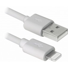 Дата кабель USB 2.0 AM to Lightning 2.0m MFI TPE White REAL-EL (EL123500056)